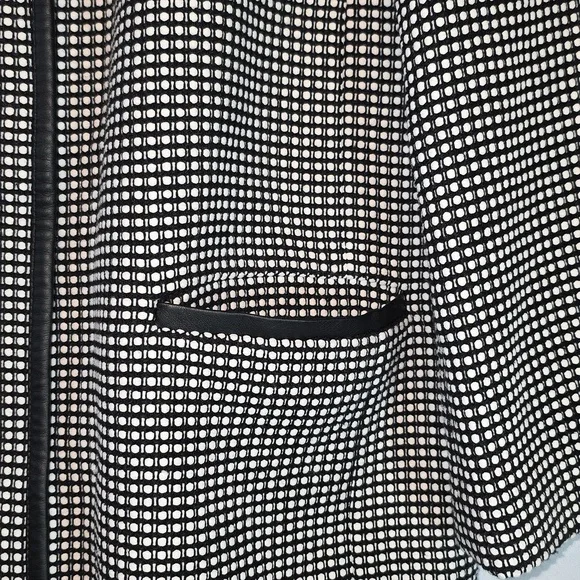 Ann Taylor Jacket In Black With White Dots. Size L - Picture 2 of 9